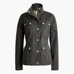 Jcrew army green twill jacket